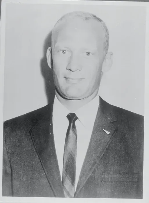 Framed Print : Portrait of Buzz Aldrin in Suit and Tie Framed Print : Portrait of Buzz Aldrin in Suit and Tie