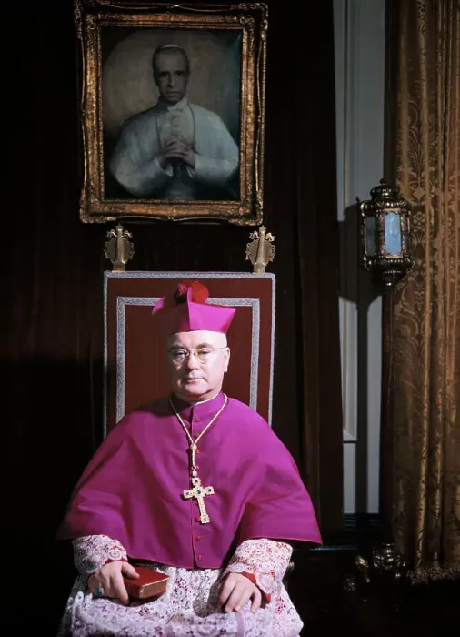 Framed Print : Portrait of Cardinal Francis Spellman Framed Print : Portrait of Cardinal Francis Spellman
