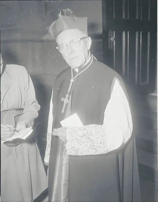 Framed Print : Portrait of Cardinal James Francis McIntyre Framed Print : Portrait of Cardinal James Francis McIntyre