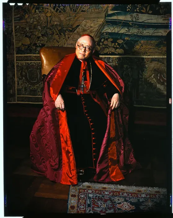 Framed Print : Portrait of Cardinal Tien Sitting