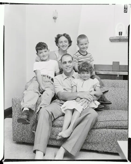Framed Print : Portrait of Carl Olson With His Family