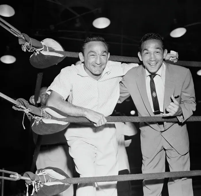 Framed Print : Portrait of Carmen Basilio and Willie Pep Framed Print : Portrait of Carmen Basilio and Willie Pep