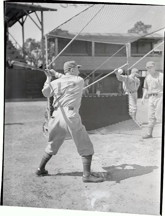Framed Print : Portrait of Casey Stengel Batting Framed Print : Portrait of Casey Stengel Batting