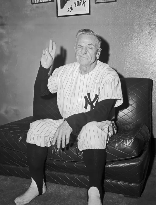 Framed Print : Portrait of Casey Stengel Winking Framed Print : Portrait of Casey Stengel Winking