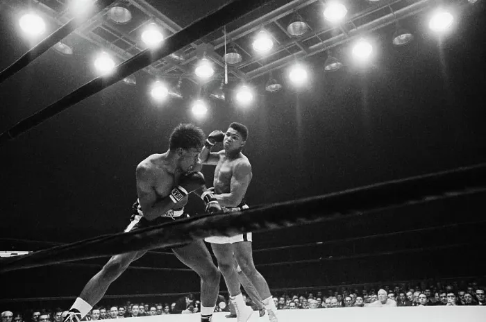 Framed Print : Portrait of Cassius Clay Boxing Charlie Powell