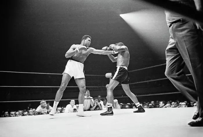 Framed Print : Portrait of Cassius Clay Boxing Floyd Patterson Framed Print : Portrait of Cassius Clay Boxing Floyd Patterson