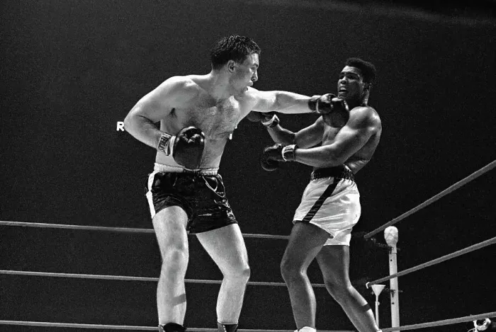 Framed Print : Portrait of Cassius Clay Boxing George Chuvale Framed Print : Portrait of Cassius Clay Boxing George Chuvale