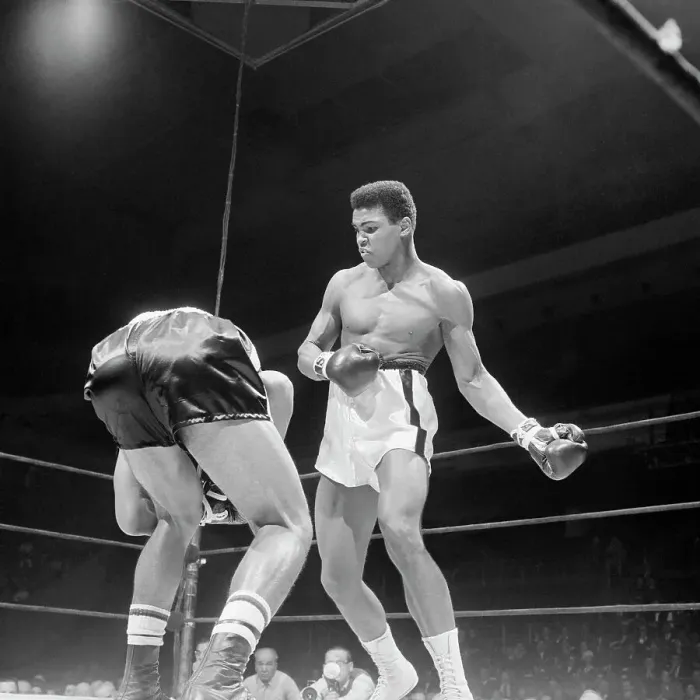 Framed Print : Portrait of Cassius Clay Boxing Sonny Banks Framed Print : Portrait of Cassius Clay Boxing Sonny Banks