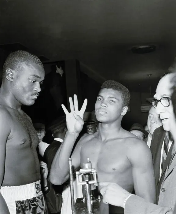 Framed Print : Portrait of Cassius Clay and Doug Jones Framed Print : Portrait of Cassius Clay and Doug Jones