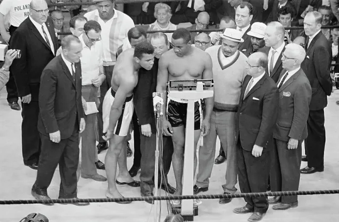 Framed Print : Portrait of Cassius Clay and Sonny Liston