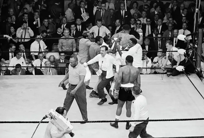 Framed Print : Portrait of Cassius Clay and Sonny Liston Framed Print : Portrait of Cassius Clay and Sonny Liston