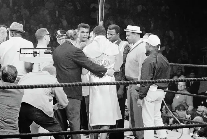 Framed Print : Portrait of Cassius Clay and Sonny Liston
