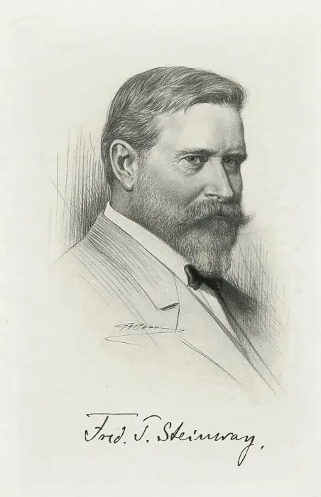 Framed Print : Portrait of C.F. Theodore Steinway