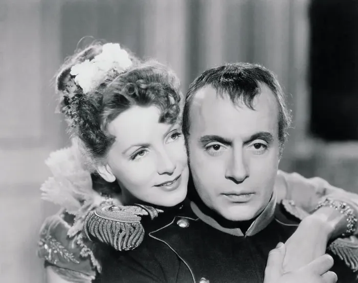 Framed Print : Portrait of Charles Boyer with Greta Garbo Framed Print : Portrait of Charles Boyer with Greta Garbo
