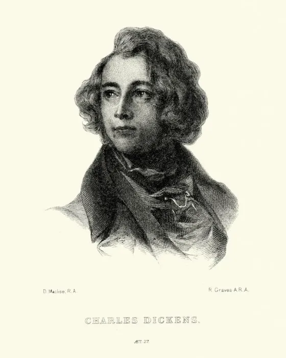 Framed Print : Portrait of Charles Dickens Framed Print : Portrait of Charles Dickens