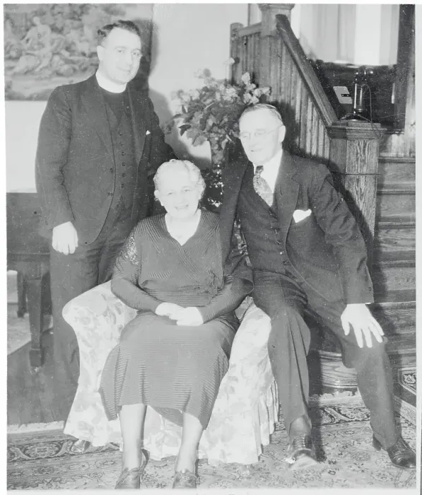 Framed Print : Portrait of Charles E. Coughlin and His Parents