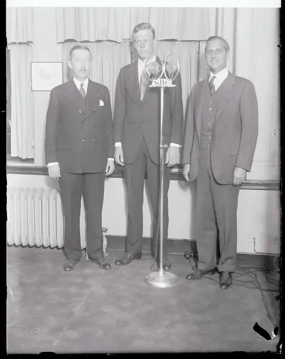 Framed Print : Portrait of Charles Lindbergh with Others Framed Print : Portrait of Charles Lindbergh with Others