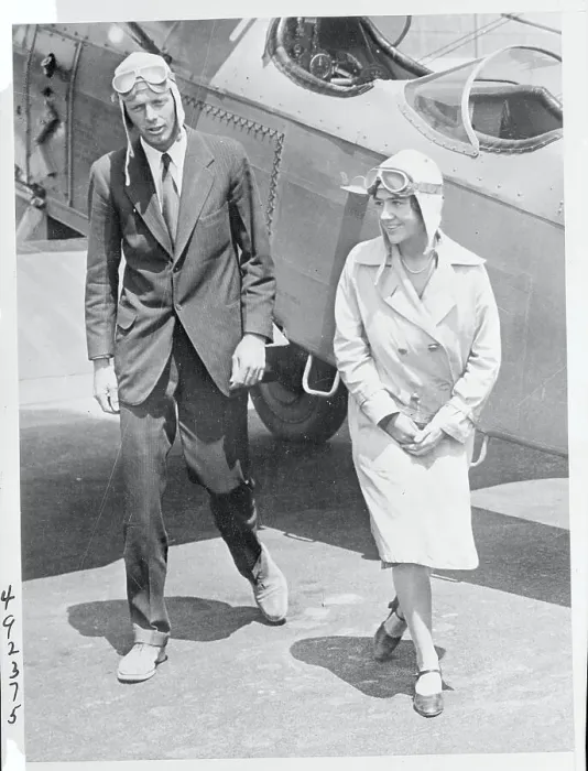 Framed Print : Portrait of Charles Lindbergh with His Wife Anne Framed Print : Portrait of Charles Lindbergh with His Wife Anne