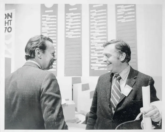 Framed Print : Portrait of Chet Huntley and David Brinkley Framed Print : Portrait of Chet Huntley and David Brinkley