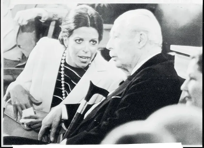 Framed Print : Portrait of Christina Onassis and Harold MacMillan Framed Print : Portrait of Christina Onassis and Harold MacMillan