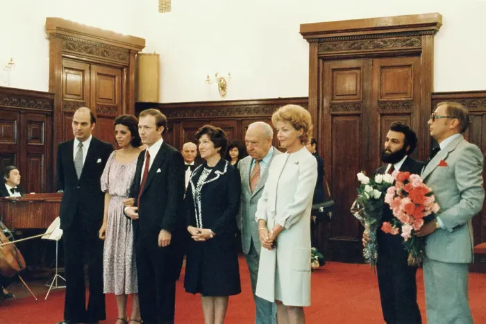 Framed Print : Portrait of Christina Onassis Wedding
