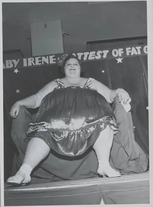Framed Print : Portrait of Circus Fat Woman Framed Print : Portrait of Circus Fat Woman