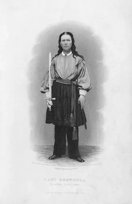Framed Print : Portrait of Civil War Soldier Kady Brownell Framed Print : Portrait of Civil War Soldier Kady Brownell