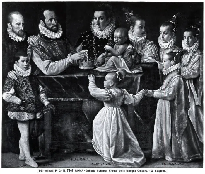 Framed Print : Portrait Of The Colonna Family Framed Print : Portrait Of The Colonna Family