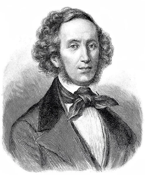 Portrait of the composer Felix Mendelsohn-Bartholdy