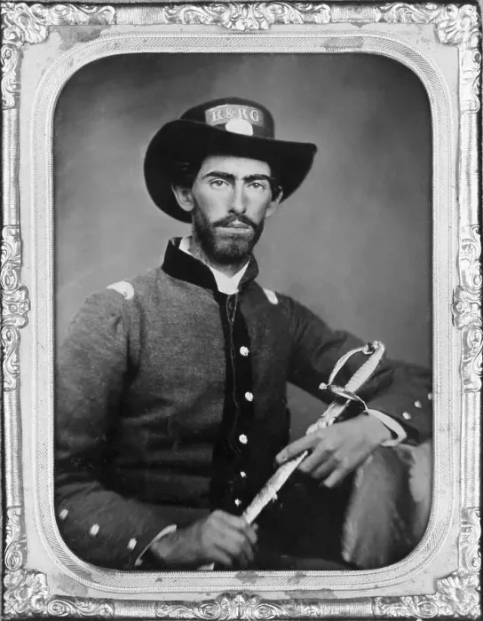 Framed Print : Portrait Of Confederate Officer Framed Print : Portrait Of Confederate Officer