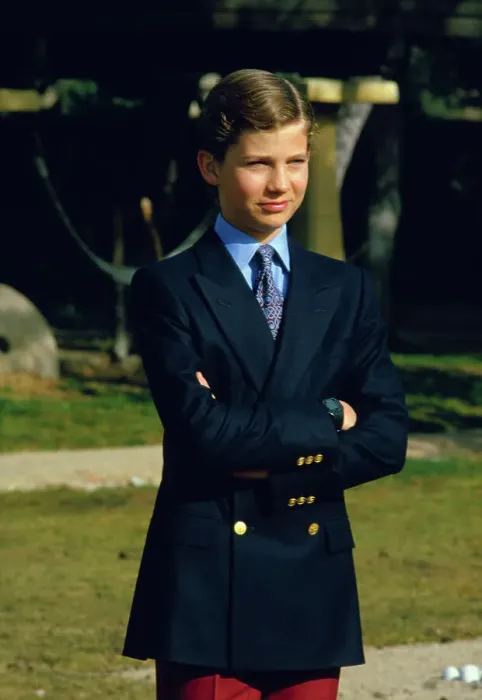 Framed Print : Portrait of Crown Prince Felipe with His Arms Folded Framed Print : Portrait of Crown Prince Felipe with His Arms Folded