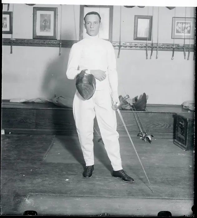 Framed Print : Portrait of Cuban Fencer Occavio Seiglie Framed Print : Portrait of Cuban Fencer Occavio Seiglie