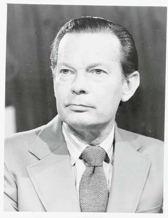 Framed Print : Portrait of David Brinkley Framed Print : Portrait of David Brinkley
