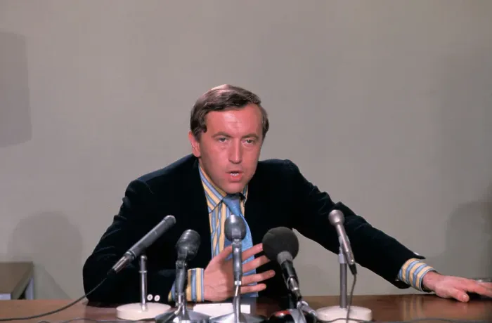 Framed Print : Portrait of David Frost Framed Print : Portrait of David Frost