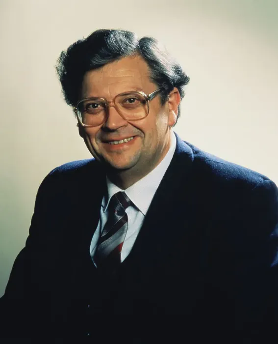 Framed Print : Portrait of David Lange Smiling Framed Print : Portrait of David Lange Smiling