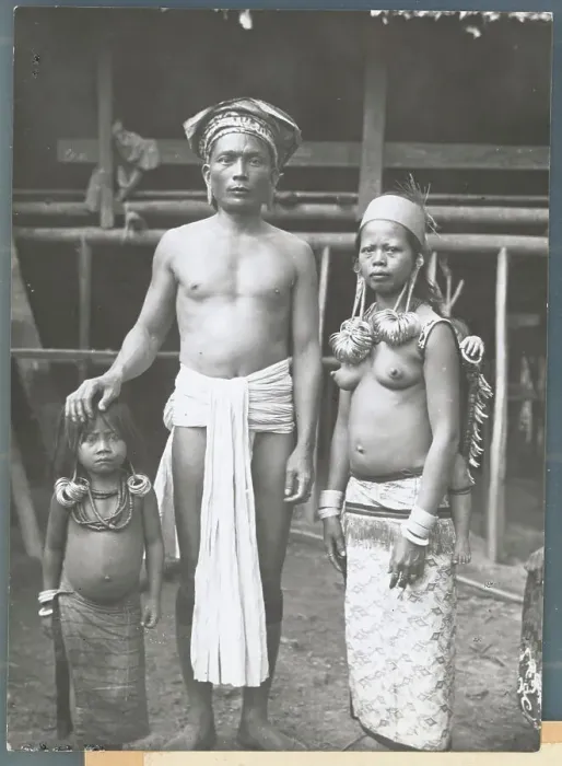 Framed Print : Portrait of the Dayak Family Framed Print : Portrait of the Dayak Family