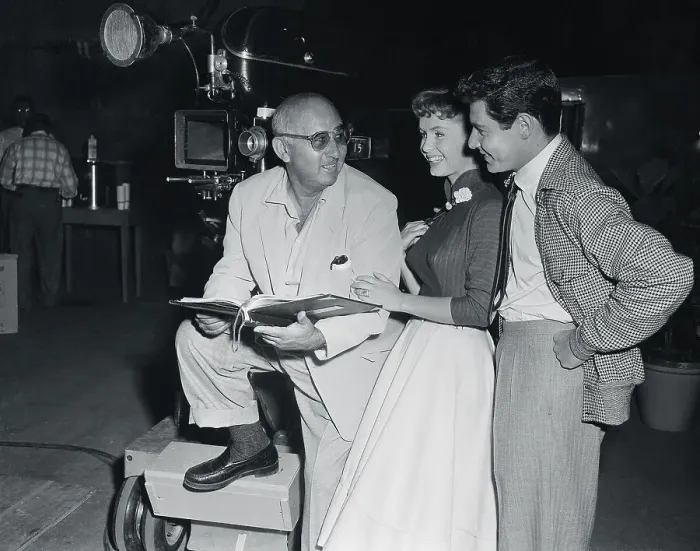 Framed Print : Portrait of Debbie Reynolds, Eddie Fisher and Norman Taurog Framed Print : Portrait of Debbie Reynolds, Eddie Fisher and Norman Taurog
