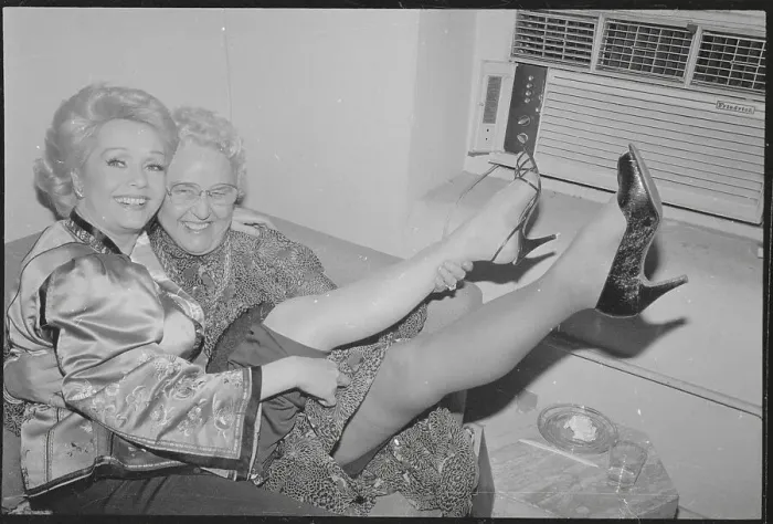 Framed Print : Portrait of Debbie Reynolds with Mother Framed Print : Portrait of Debbie Reynolds with Mother
