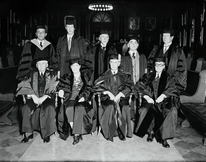 Framed Print : Portrait of Degree Recipients Framed Print : Portrait of Degree Recipients
