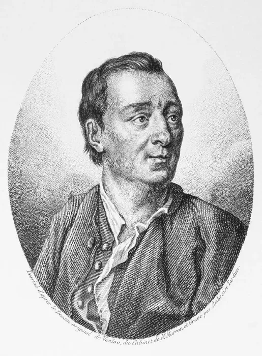 Framed Print : Portrait of Denis Diderot Framed Print : Portrait of Denis Diderot