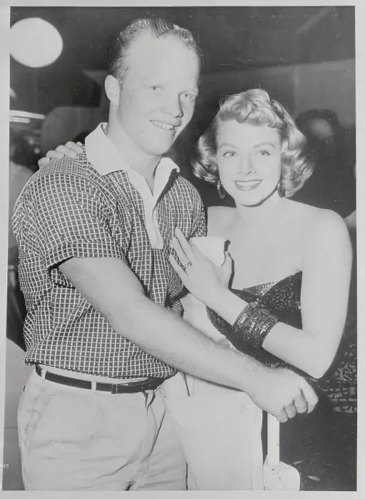 Framed Print : Portrait of Dennis Crosby and Rosemary Clooney