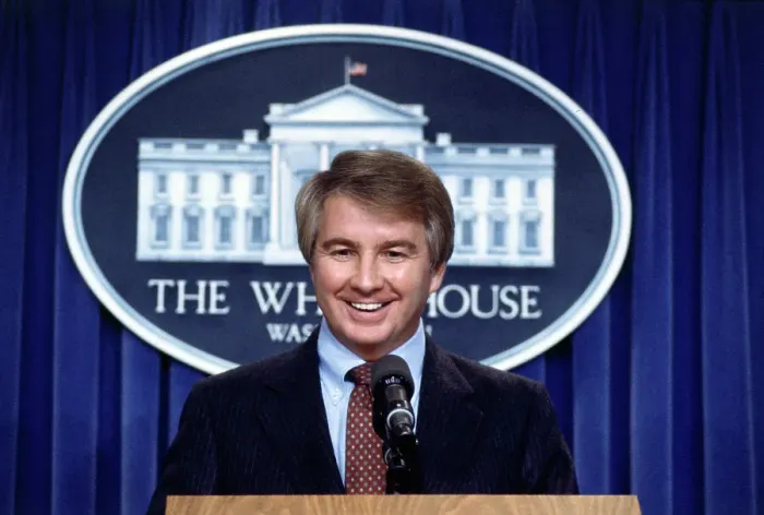 Framed Print : Portrait of Deputy Press Secretary Larry Speaks Framed Print : Portrait of Deputy Press Secretary Larry Speaks