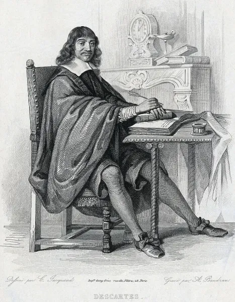 Rene Descartes Engraving Print (1637). Art Prints, Posters