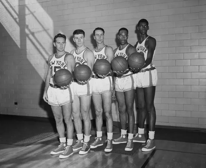 Framed Print : Portrait of Dick McGuire and Teammates Framed Print : Portrait of Dick McGuire and Teammates