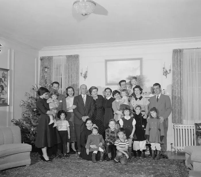 Framed Print : Portrait of Dionne Family Framed Print : Portrait of Dionne Family
