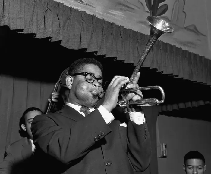 Framed Print : Portrait of Dizzy Gillespie in Performance Framed Print : Portrait of Dizzy Gillespie in Performance