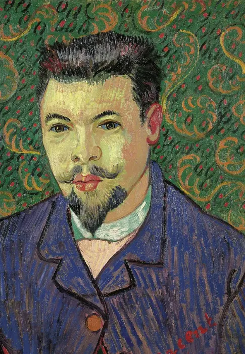 Framed Print : Portrait of Doctor Felix Rey, by Vincent Van Gogh, 1889 - 1889, 19th Century, oil on canvas, cm 64 x 53 Framed Print : Portrait of Doctor Felix Rey, by Vincent Van Gogh, 1889 - 1889, 19th Century, oil on canvas, cm 64 x 53