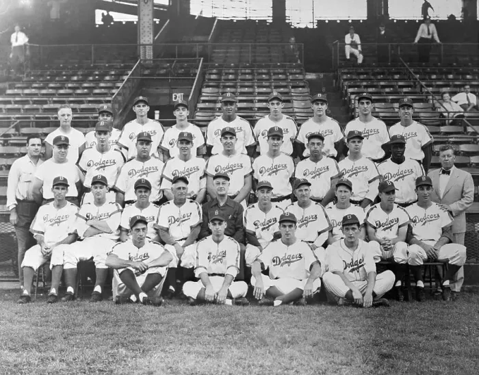 Framed Print : Portrait of Dodgers Team Framed Print : Portrait of Dodgers Team