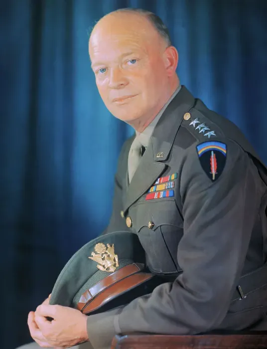 Framed Print : Portrait of Dwight D Eisenhower Framed Print : Portrait of Dwight D Eisenhower