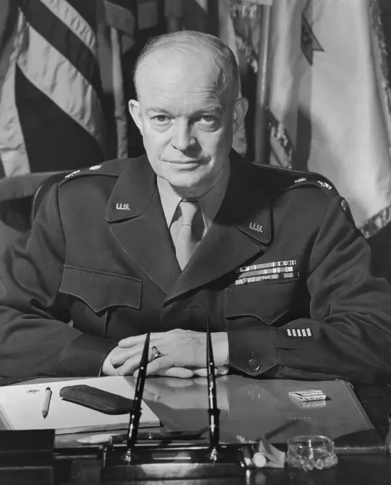 Framed Print : Portrait of Dwight D. Eisenhower Framed Print : Portrait of Dwight D. Eisenhower